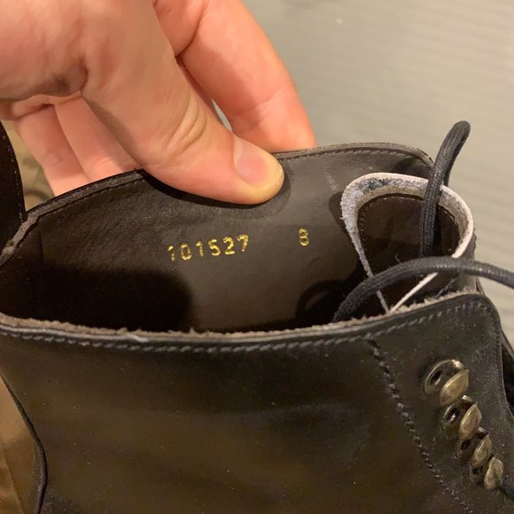 Meermin 101527 Black Calf Derby Boots, UK 7.5E - Picture 13 of 16